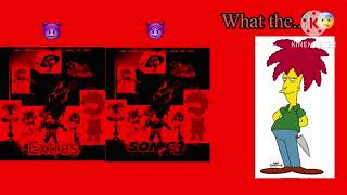 Double BCE in evil form scaring Sideshow Bob 😈😈