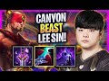 CANYON IS A BEAST WITH LEE SIN! - GEN Canyon Plays Lee Sin JUNGLE vs Poppy! | Season 2024