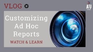Customizing Ad Hoc Reports in IBM Maximo