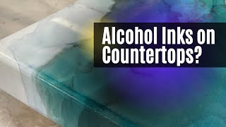 WHAT? Alcohol Ink on Countertops - Claramarble time