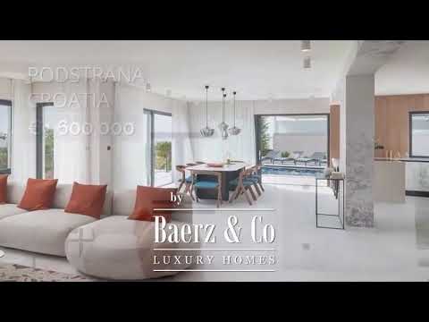 Split-Podstrana, newly built villa, garage, pool with sea view - Luxury home for sale