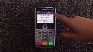 How to take payment using portable EFTOS ANZ machine