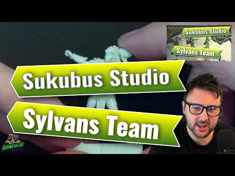 Sylvan Wood Elf Team Unbox & Review  | Sukubus Studios (Bonehead Podcast)