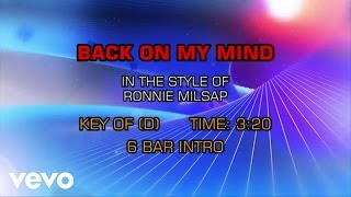 Ronnie Milsap - Back On My Mind Again (Karaoke)