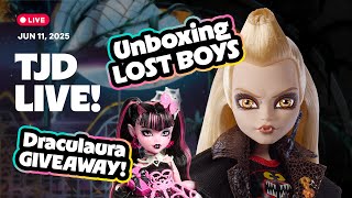 The Monster High Lost Boys Live Unboxing + 4K Subscriber Draculaura GIVEAWAY!