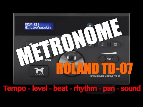 Roland TD-07 (Metronome Settings)