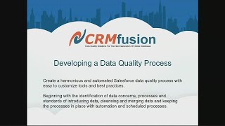 Developing an Automated Salesforce Data Quality Process