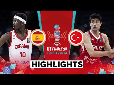 Quarter-Finals: Spain 🇪🇸 vs Turkiye 🇹🇷 | Highlights | FIBA U17 Basketball World Cup 2024