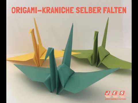 #jesstayshome: Anleitung zum Origami-Kranich falten