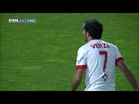 Gol de Verza (2-2) en el UD Almería - Real Sociedad - HD