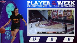 HIGHLIGHTS: MACCC Women's Basketball Player of the Week Meloney Thames