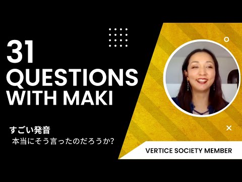 31 Questions with Maki Mannami. #発音大学.  #scottperryacademy #発音 #トーストマスターズ #英語 #perryeigo