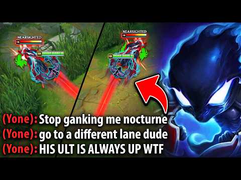Nocturne but I camp this Yone the entire game... (HE WAS MALDING)