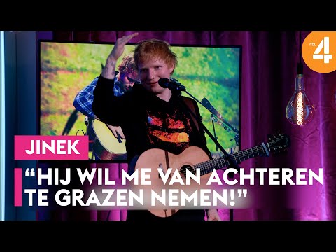 Hilarisch: Ed Sheeran en z'n 'trio' met Elton John | Jinek | RTL Talkshow