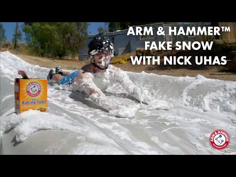 Unbelievable Sledding Fun with Baking Soda Fake Snow | ARM & HAMMER™