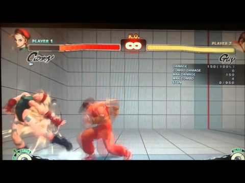 USF4 Guy killer combo/reset vs Cammy