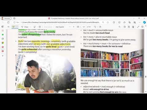 B1 Preliminary Cambridge- Unit 7 reading part 1 and degree adverbs focus