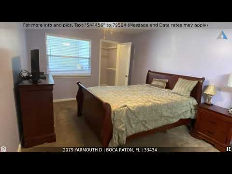 Priced at $193,000 - 2079 Yarmouth D, Boca Raton, FL 33434