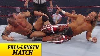 FULL-LENGTH MATCH - Raw - Batista vs. Shawn Michaels - Lumberjack Match