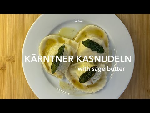 Kärntner Kasnudeln (quark pasta dumplings) with sage butter I Mark`s Midday Menu