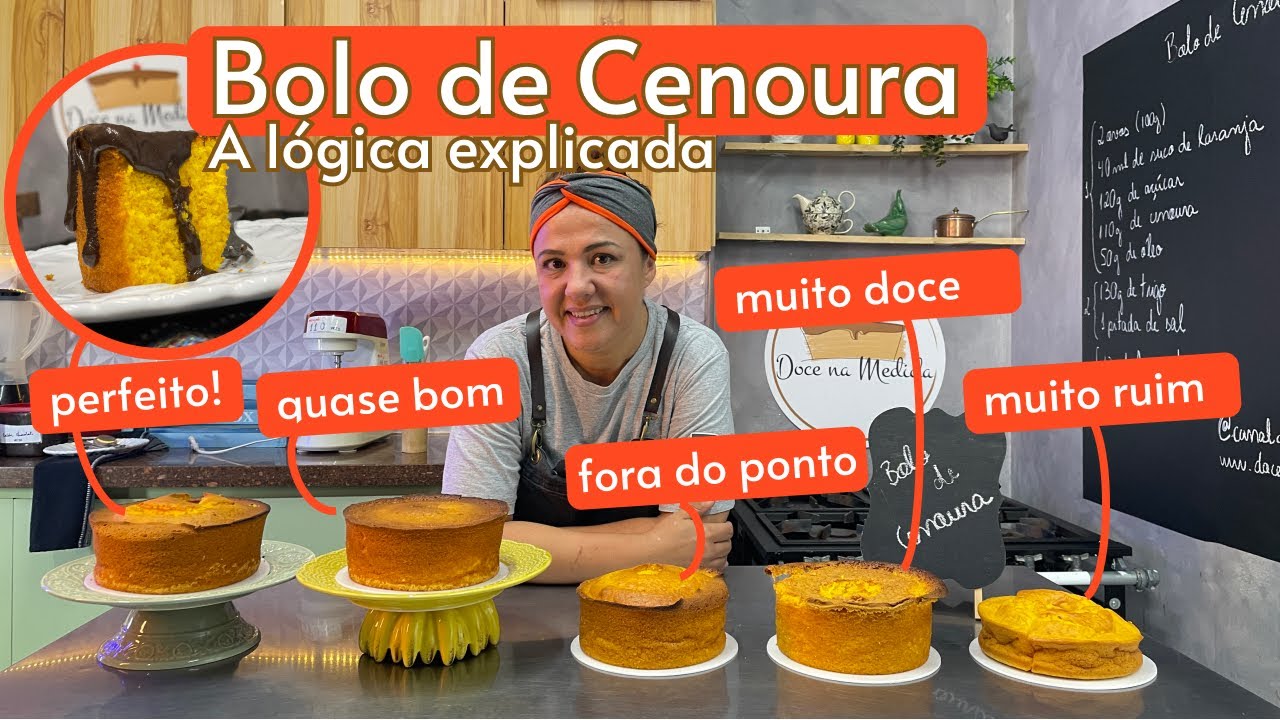 Como fazer Bolo de Cenoura - Entendendo a lógica e a técnica
