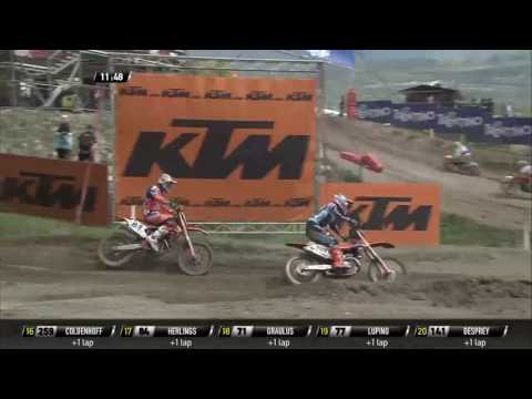 MXGP of Trentino MXGP race 1 Jeffrey Herlings passes Glenn Coldenhoff