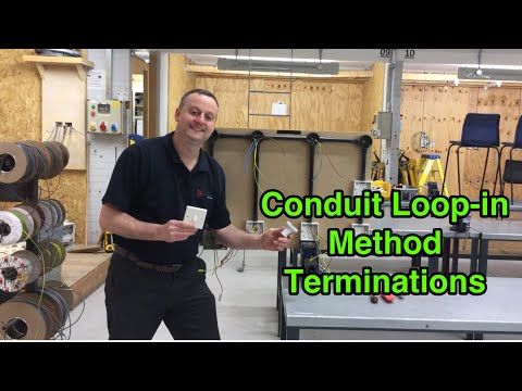 Conduit Loop-in Method How to Terminate PVC Singles into Switches and Lights (How to Connect Up)