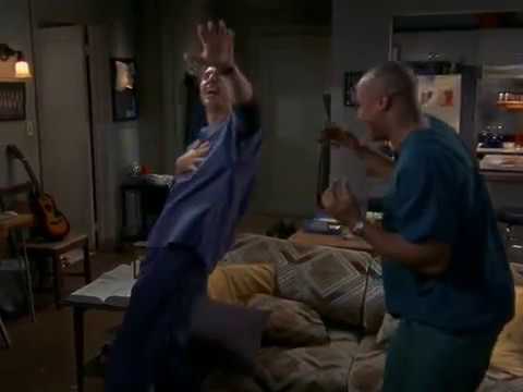 Turk & JD love Sanford & Son from Scrubs S01E08