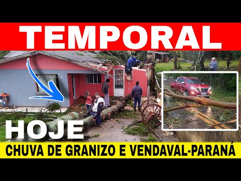 🚨FORTE TEMPORAL nesta segunda-feira 29/09/25 no PARANÁ - muitos estragos -veja 
