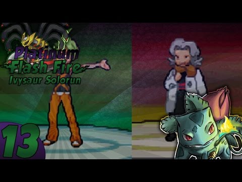 Pokémon Platinum Flash Fire Ivysaur Solo Run #13 - Flashing Pests