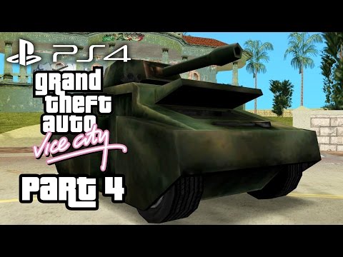 Grand Theft Auto Vice City PS4 Gameplay Walkthrough Part 4 - TANK (GTA Vice City PS4)