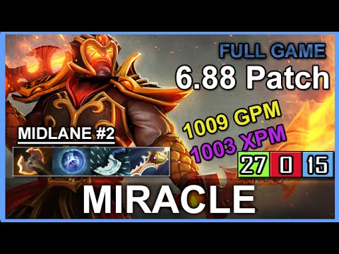 Miracle Ember Spirit 6.88 | 27 kills in 25 minutes | Full Game