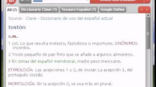 Definición de tostón