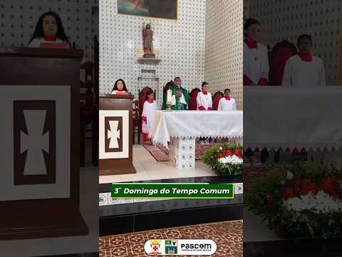 Momentos da missa do 3º Domingo do Tempo Comum