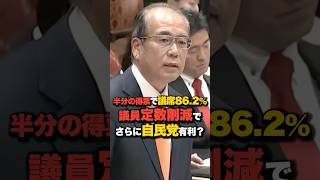 議員定数削減でさらに自民党有利？民意と議席のズレを問う