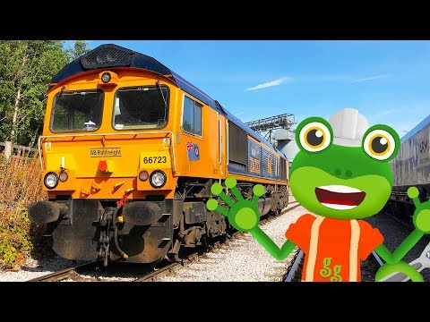 Gecko And The Freight Train | Gecko's Real Vehicles | Educational Videos For Toddlers