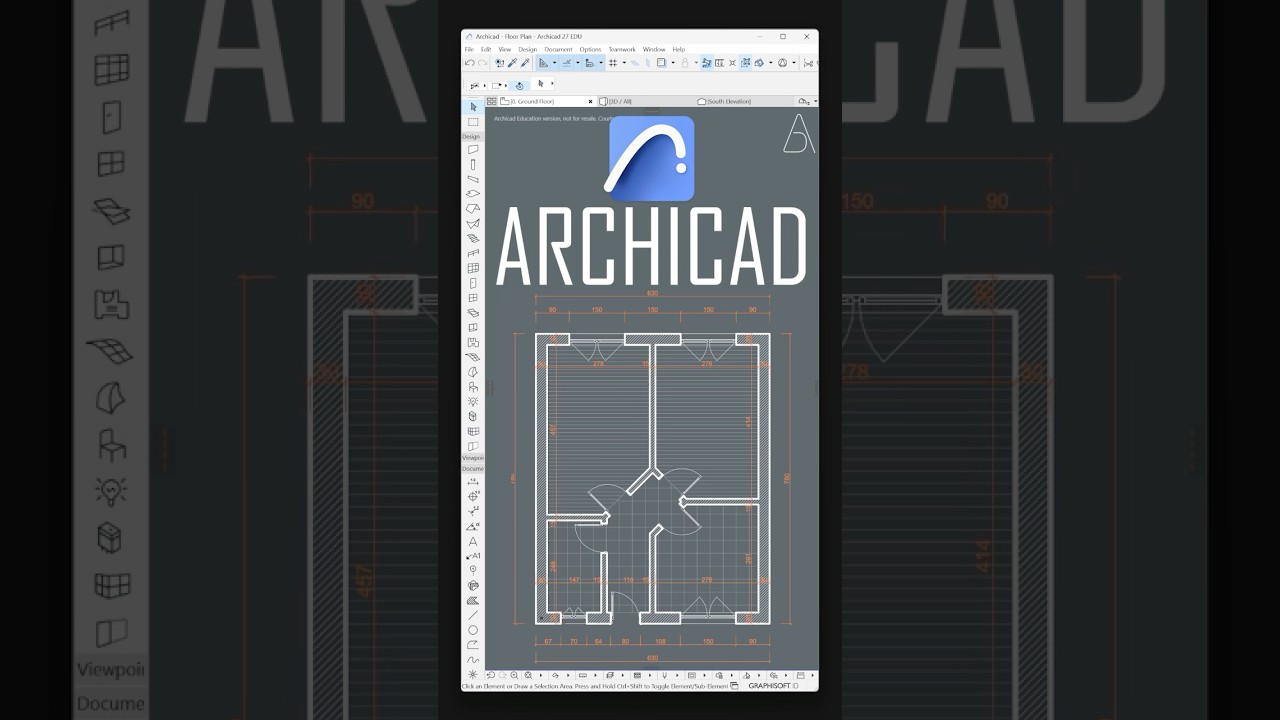 Archicad - Simple Floor Plan - #archicad #architecture