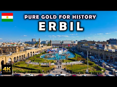 Erbil, Capital of Kurdistan 🇮🇶 Citadel of Erbil and Grand Bazaar Walk Tour 2024