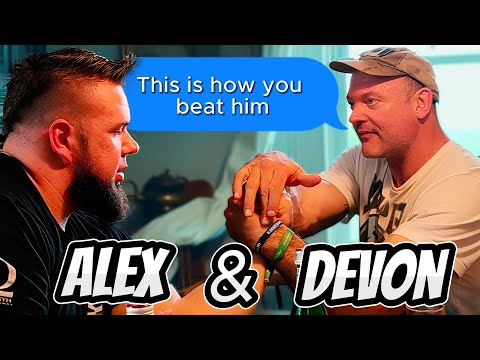 Devon & Alex - Wisdom of Armwrestling #alexkurdecha #armwrestling #devonlarratt