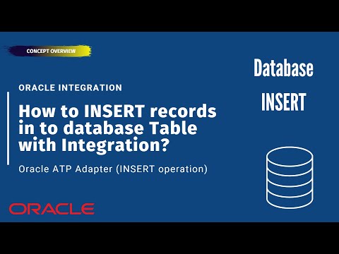 How to INSERT records in to Oracle ATP database table in Oracle ...