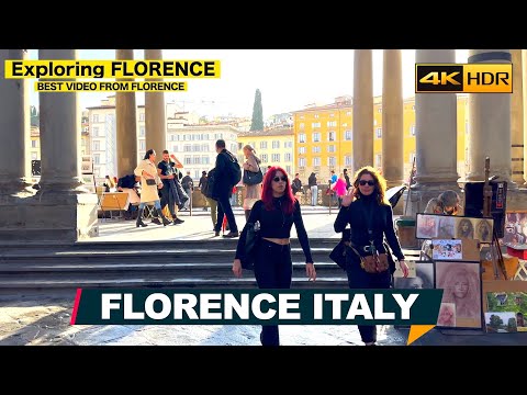 Florence, Firenze Italy 🇮🇹 Virtual Walking, Full Tour ▶170 minutes [CC Subtitles Worldwide 4K-HDR]