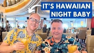 Hawaiian Night Onboard Allure of the Seas | Our most FUN cruise evening yet | Day 5 Vlog