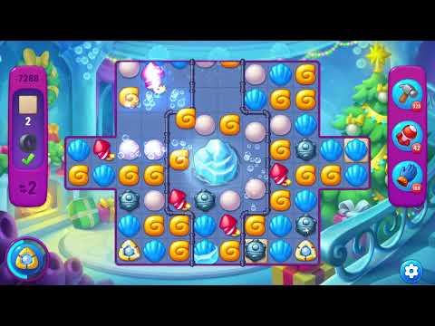 Fishdom 7288 Super Hard Level - 11 moves - NO BooSTERS