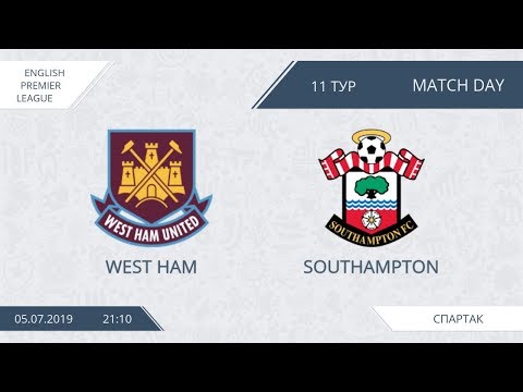 AFL19. England. Premier League. Day 11. West Ham - Southampton.