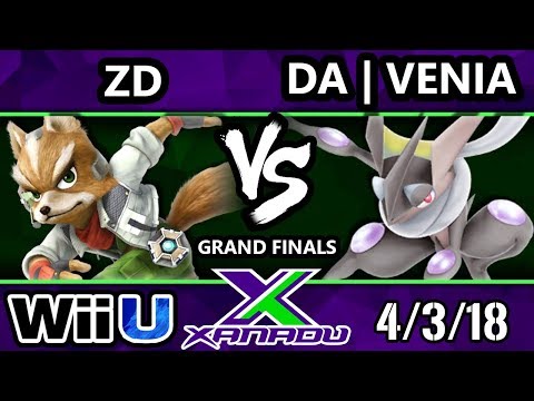 S@X 244 Smash 4 - ZD (Fox) Vs. DA | Venia (Greninja) - Wii U Grand Finals