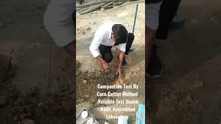 Soil Compaction Test By Core Cutter Method #testing #construction #uttarpradesh