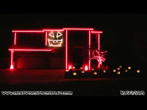 Halloween Light Show 2011 - The Haunted Mansion (Disney)