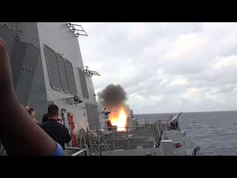 AEGIS Anti-Air SM-2 missile shoot