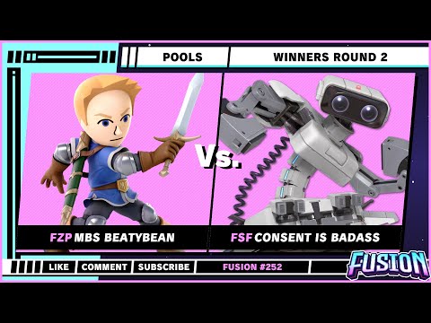 Fusion 252 - Winners Round 2 - MBS BeatyBean (Mii Swordsman) VS FSF | Consent is Badass (ROB) - SSBU