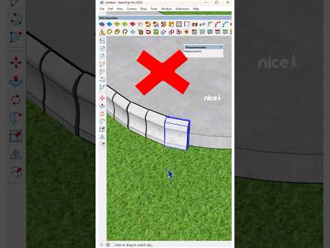 Copy objects along a path in SketchUp using the JHS PowerBar plugin. #sketchups #nicetower